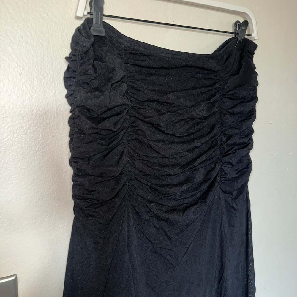 Strapless fit flare midi dress sz xl
